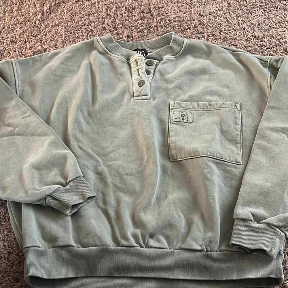BDG Gray Crewneck Sweater Soft Cotton Blend